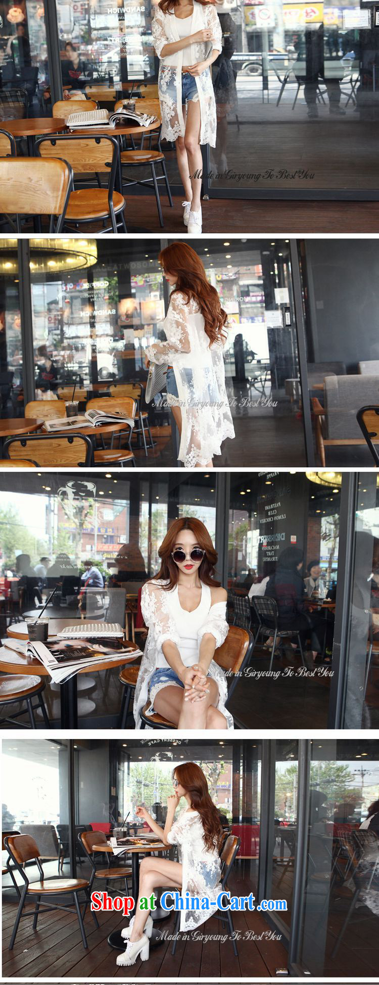 The sum 2015 summer Korean version the Code women mm thick lace shirt sunscreen sexy shawl long snow woven cardigan lace jacket 200 jack can be seen wearing a white XXL pictures, price, brand platters! Elections are good character, the national distribution, so why buy now enjoy more preferential! Health