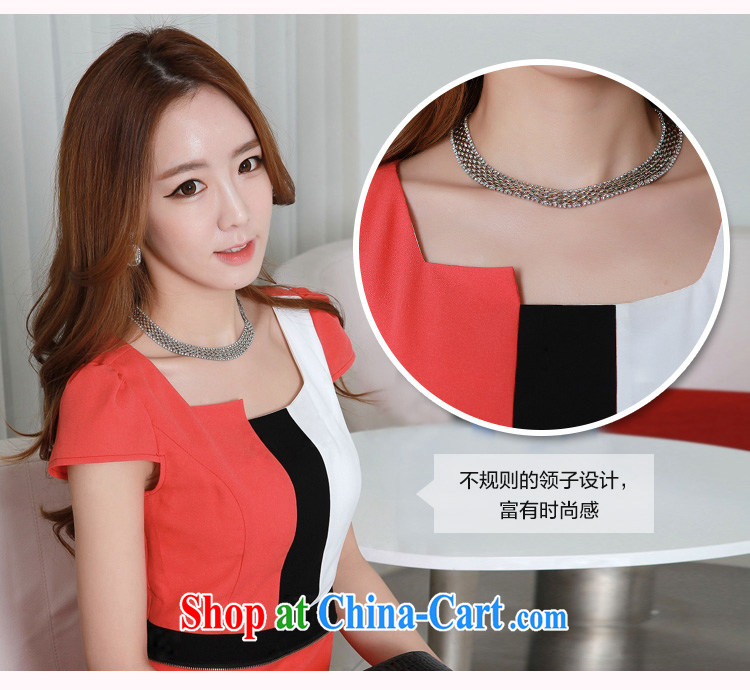 Constitution, 2015 summer new Korean XL women's clothing stylish Aura spell color round-collar short-sleeve removable snow-woven dresses thick mm Red Large XL 3 145 - 160 Jack pictures, price, brand platters! Elections are good character, the national distribution, so why buy now enjoy more preferential! Health