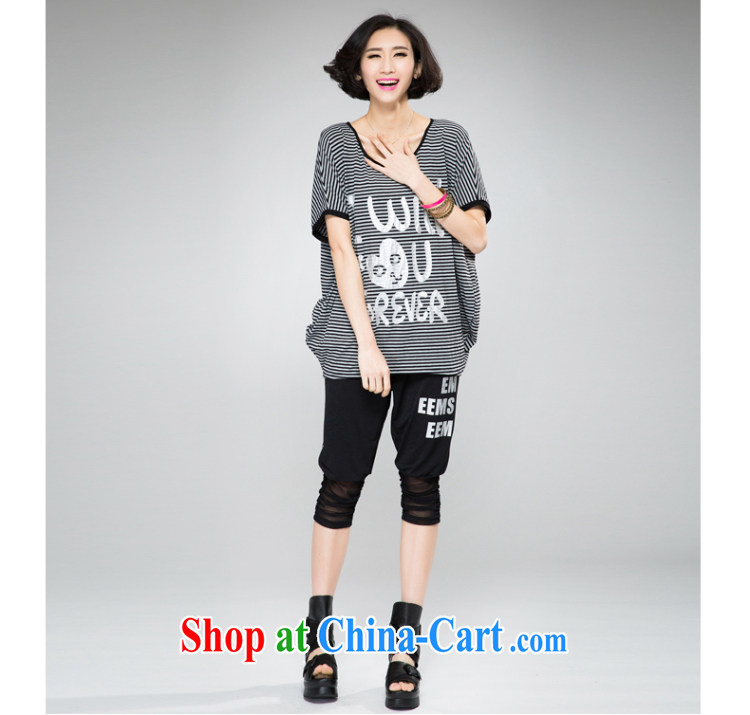 Eternal show the code female T-shirts thick sister 2015 summer new, thick, graphics thin stylish pale streaks bat sleeves loose the fat XL T-shirt gray 2 XL pictures, price, brand platters! Elections are good character, the national distribution, so why buy now enjoy more preferential! Health