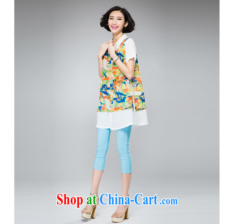 Eternal-soo and indeed increase, female snow woven shirts thick sister 2015 summer new thick mm thick, graphics thin stylish stamp duty, long shirt T shirt orange 3 XL pictures, price, brand platters! Elections are good character, the national distribution, so why buy now enjoy more preferential! Health
