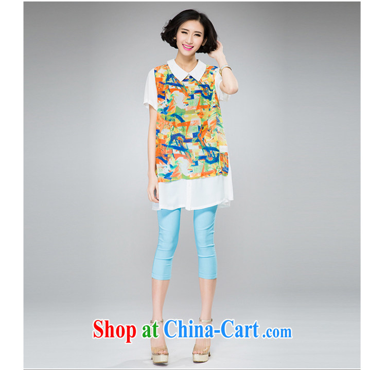 Eternal-soo and indeed increase, female snow woven shirts thick sister 2015 summer new thick mm thick, graphics thin stylish stamp duty, long shirt T shirt orange 3 XL pictures, price, brand platters! Elections are good character, the national distribution, so why buy now enjoy more preferential! Health