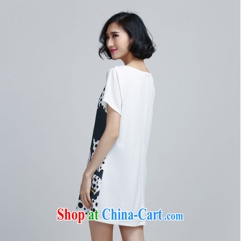 The Gore quality products, women dress in summer 2015 new short-sleeved loose cute pregnant women with skirts white 3XL, the United States and the quality products, shopping on the Internet