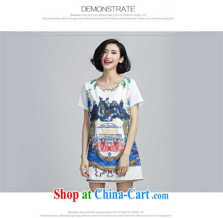 The Gore level, summer 2015 leisure and indeed increase, female short sleeve retro stamp A field dress dress white 5XL pictures, price, brand platters! Elections are good character, the national distribution, so why buy now enjoy more preferential! Health