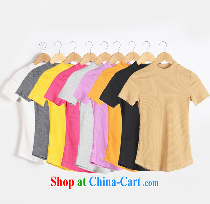 9 color small high-collar thread beauty stretch short sleeve shirt T of 1112 red are code pictures, price, brand platters! Elections are good character, the national distribution, so why buy now enjoy more preferential! Health