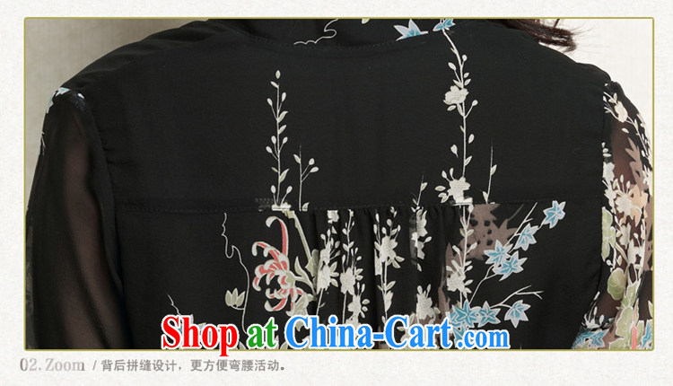 Beautiful believers 2015 summer new women in Europe and America with the elegant silk dresses V collar bohemian wind sauna silk larger dresses dress elegant black XXXL pictures, price, brand platters! Elections are good character, the national distribution, so why buy now enjoy more preferential! Health