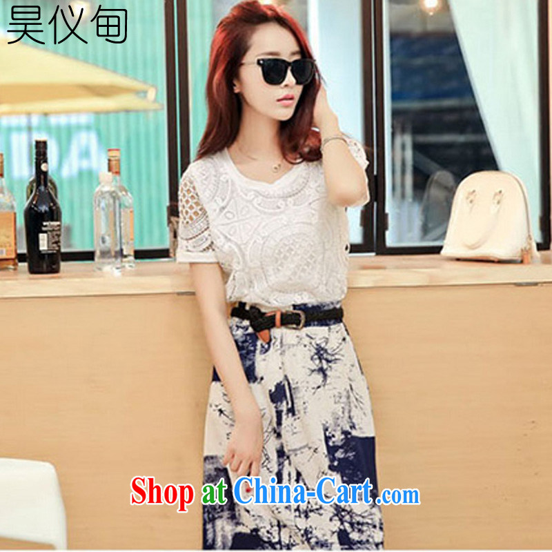 Hao, Austin 2015 summer new XL video thin beauty two kits, long skirt cotton the dresses the belt 8063 photo color XXL, Ho, Austin, shopping on the Internet