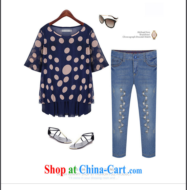 My dyeing clothing summer 2015 new, the United States and Europe, women mm thick loose leave two snow woven shirts dark blue 6 XL (185 - 200 ) jack pictures, price, brand platters! Elections are good character, the national distribution, so why buy now enjoy more preferential! Health