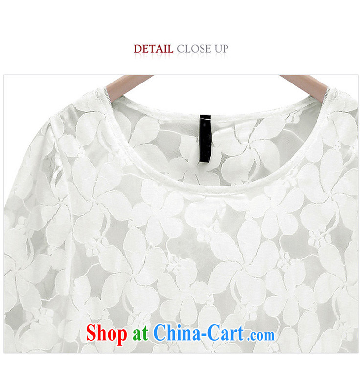 My hair and clothing summer 2015 new, the United States and Europe, women spend a Openwork 7 cuff loose video thin girls T-shirt white 5XL (170 - 185 ) jack pictures, price, brand platters! Elections are good character, the national distribution, so why buy now enjoy more preferential! Health