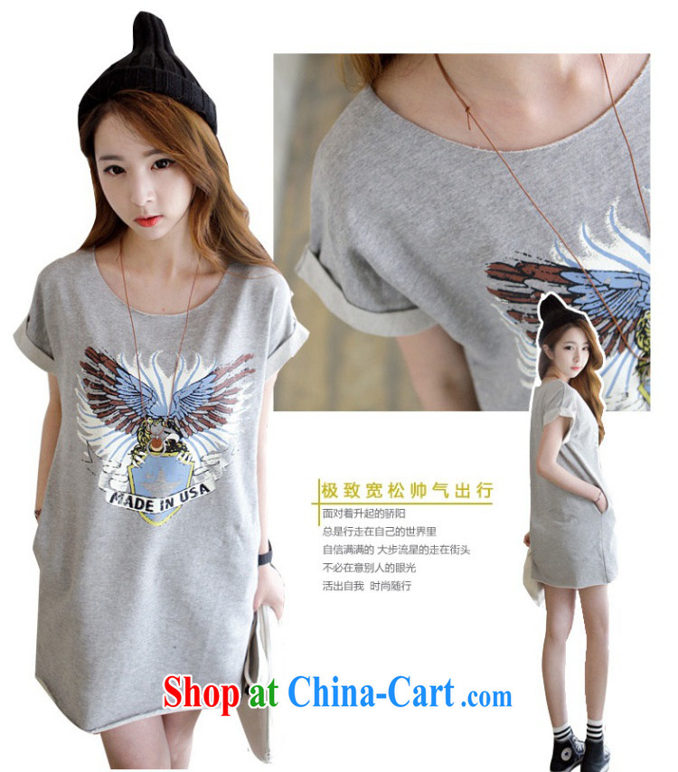 She concluded her card the code female summer T-shirts 2015 new female loose video thin stamp Eagle bat sleeves long T pension gray are code pictures, price, brand platters! Elections are good character, the national distribution, so why buy now enjoy more preferential! Health