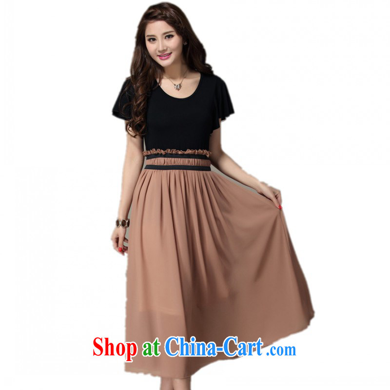 The delivery package as soon as possible-mm thick larger dresses 2015 summer leisure Bohemia long skirt flouncing snow cuff woven into color OL beach yellow 3 XL approximately 185 - 210 jack, land is still the garment, shopping on the Internet