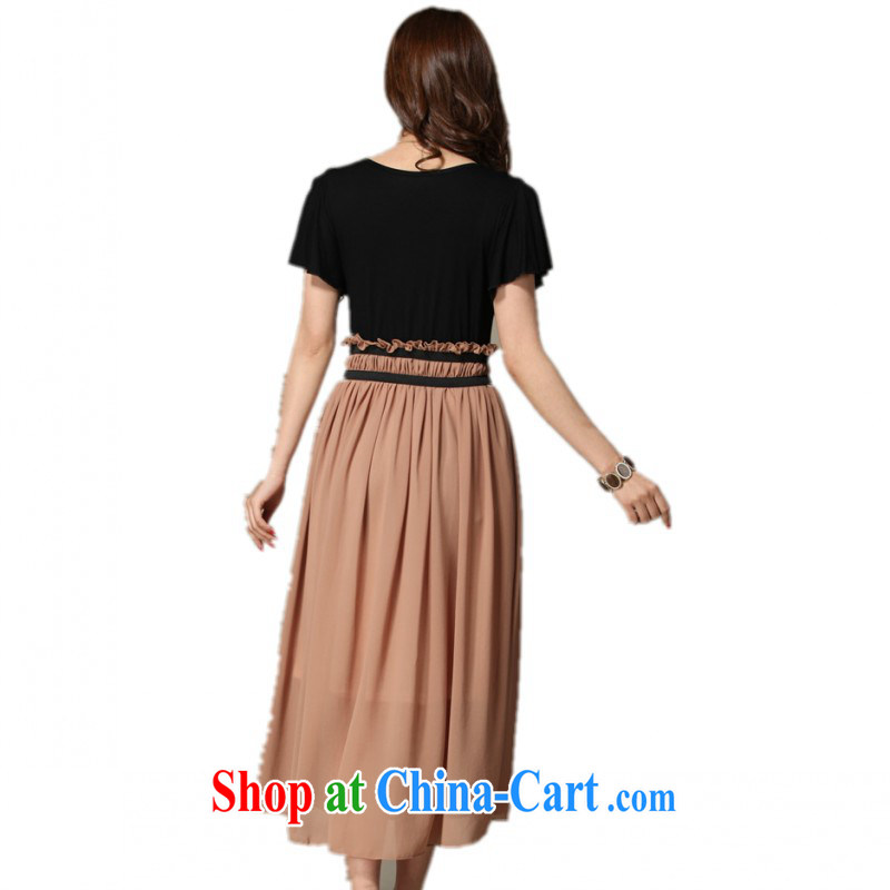The delivery package as soon as possible-mm thick larger dresses 2015 summer leisure Bohemia long skirt flouncing snow cuff woven into color OL beach yellow 3 XL approximately 185 - 210 jack, land is still the garment, shopping on the Internet