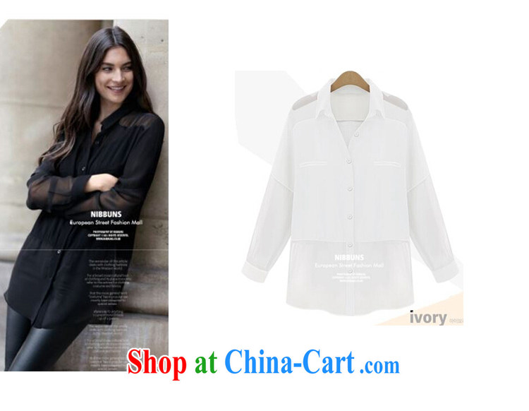 Yu's Sin City 2015 spring and summer, the Korean Ice woven shirts thick mm maximum, long-sleeved shirt female white 5 XL recommends that you 175 - 200 Jack pictures, price, brand platters! Elections are good character, the national distribution, so why buy now enjoy more preferential! Health