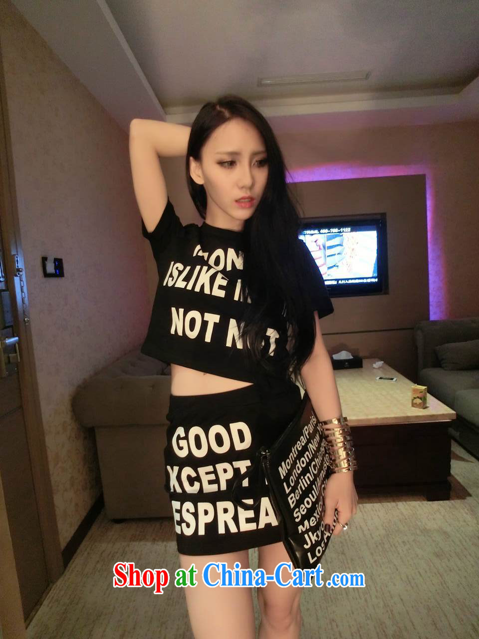 Pure beam 2015 women short terrace, poverty gall letters T shirts short skirts package black are code pictures, price, brand platters! Elections are good character, the national distribution, so why buy now enjoy more preferential! Health
