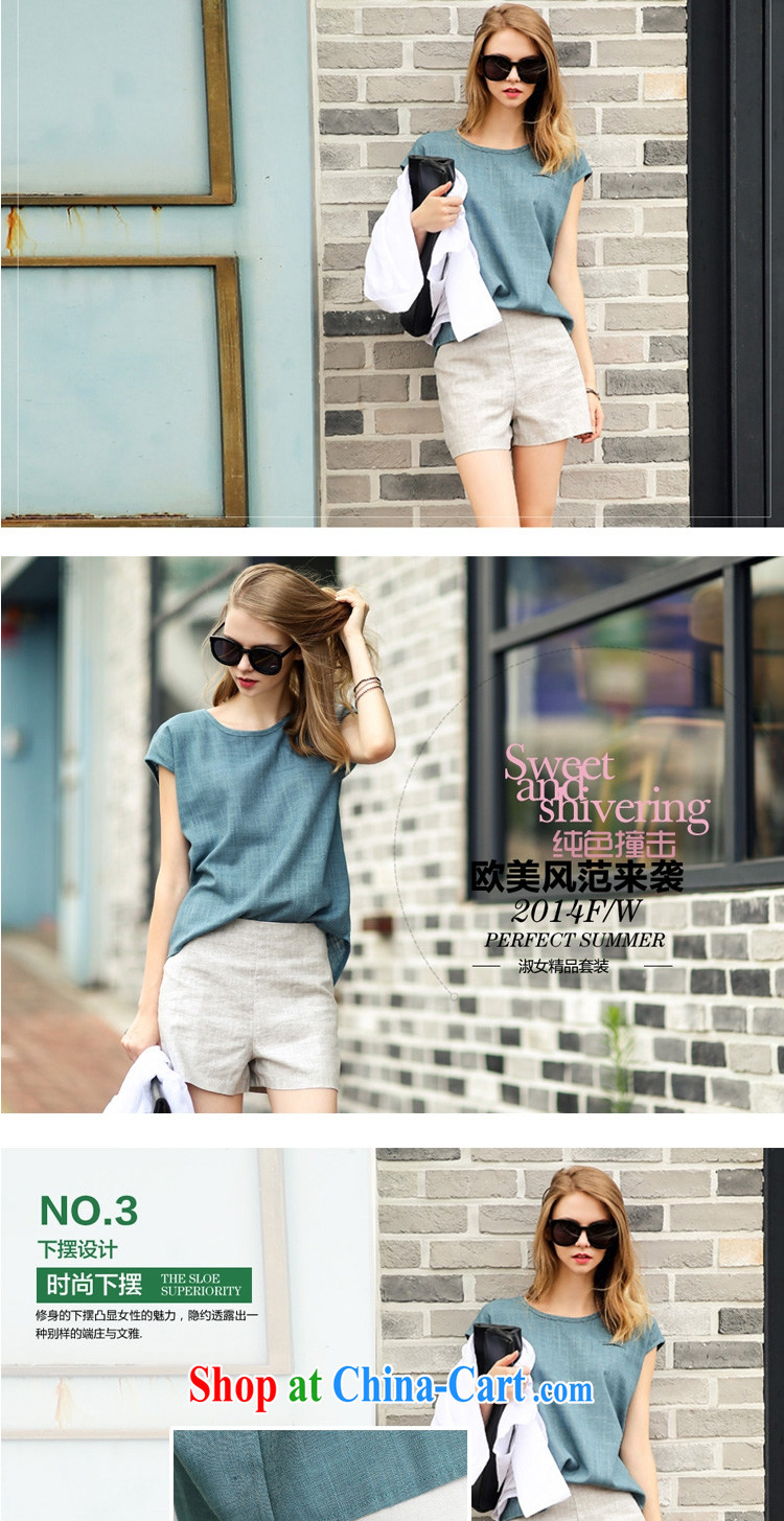 According to perfect 2015 new thick MM larger women linen Leisure package Europe and stylish high-waist graphics thin shorts two piece Y 2163 photo color 5 XL pictures, price, brand platters! Elections are good character, the national distribution, so why buy now enjoy more preferential! Health