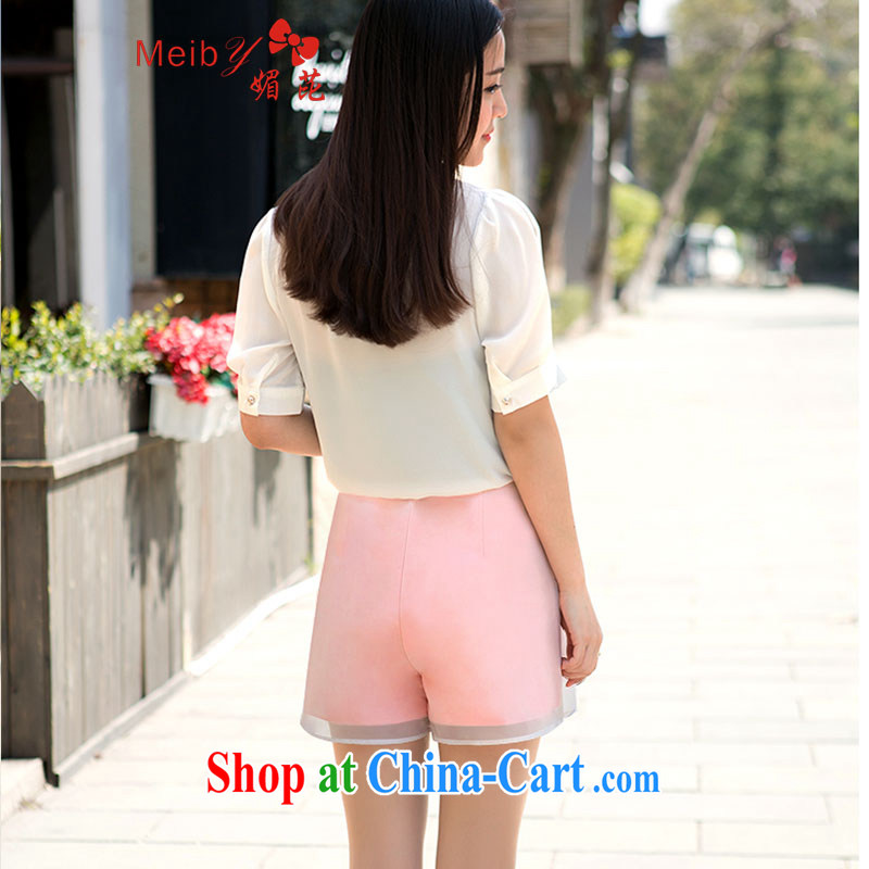 The Code female 100 2015 ground spring and summer new Korean high waist larger graphics thin loose Wide Leg shorts Female European root yarn A Field shorts 8812 and color XXXL, Mei Sanitary accommodation (Meiby), online shopping