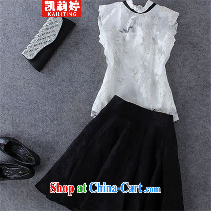Kai Li Ting 2015 European root yarn Sleeveless T-shirt and a black skirt half Kit picture color M, Kai li ting (KAILITING), and shopping on the Internet