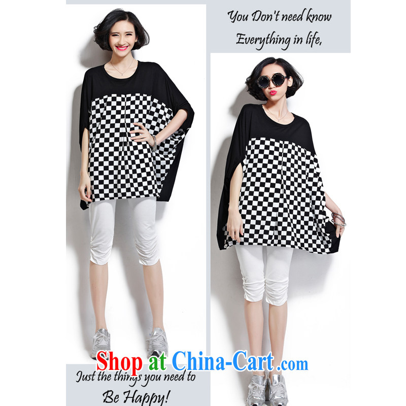 0417 D stretch the code thread summer miss new solid-colored tight solid trouser press, 7 pants 7 mm thick black XXXL, Lady (Chengxiaojie), shopping on the Internet