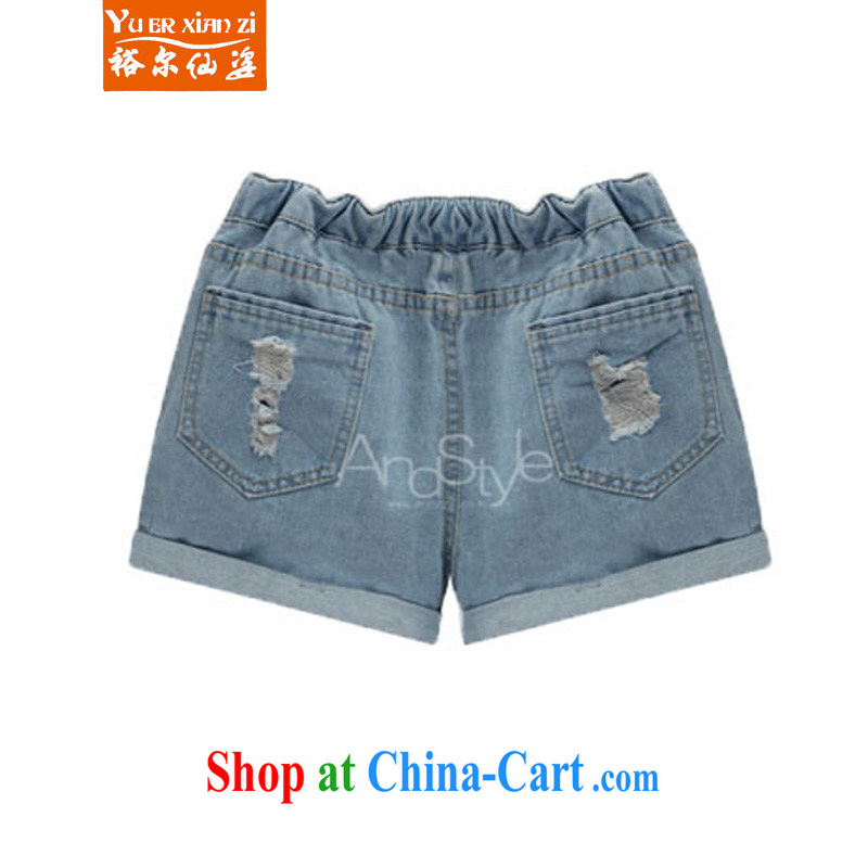 Yu, Sin City is indeed the greater King, 2015 summer mm thick denim shorts Elasticated waist hot pants picture color 4 XL recommends that you 155 - 180 jack, Yu, for sin (yuerxianzi), online shopping
