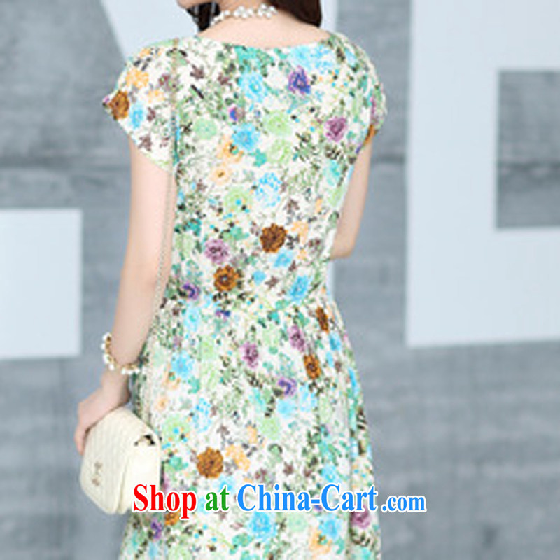 Chi-chiu-dresses summer 2015 new short-sleeved stamp duty as well as the beauty in long dresses summer Bauhinia XXXL, Chi-chiu (QIQIU), online shopping