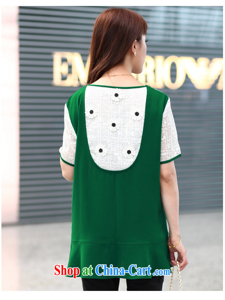 The cloud, Eva 2015 summer new, short-sleeved larger female thick mm video thin Korean T-shirt T shirts women 1308 green 5 XL pictures, price, brand platters! Elections are good character, the national distribution, so why buy now enjoy more preferential! Health