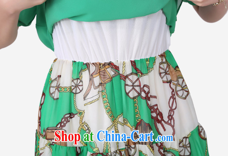 The delivery package as soon as possible by the hypertrophy, beach skirts new 2015 summer resort long skirt Roman style stamp snow woven dresses green 4 XL approximately 155 - 170 Jack pictures, price, brand platters! Elections are good character, the national distribution, so why buy now enjoy more preferential! Health