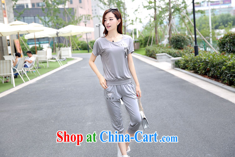 The Eugenia Brizuela de Avila 2015 thick MM sports package the code women summer leisure short-sleeved Korean version of the new, two-piece gray XXXXL pictures, price, brand platters! Elections are good character, the national distribution, so why buy now enjoy more preferential! Health