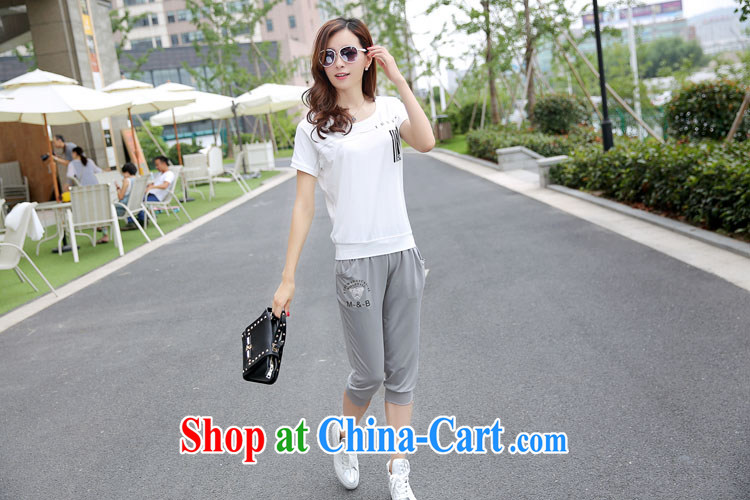 The Eugenia Brizuela de Avila 2015 thick MM sports package the code women summer leisure short-sleeved Korean version of the new, two-piece gray XXXXL pictures, price, brand platters! Elections are good character, the national distribution, so why buy now enjoy more preferential! Health