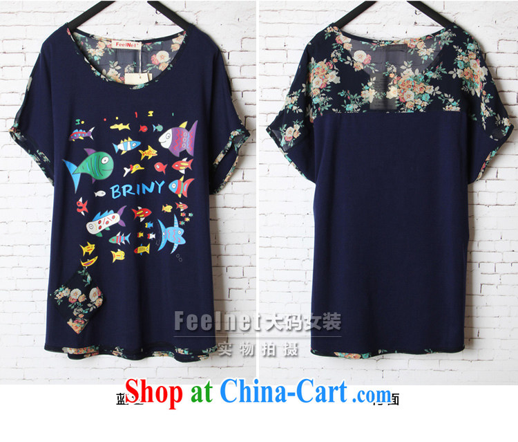 feelnet 2015 summer NEW GRAPHICS thin stamp the Code women mm thick loose snow woven short sleeve shirt T 1514 blue 2 XL code/Recommendation 70 - 90 kg pictures, price, brand platters! Elections are good character, the national distribution, so why buy now enjoy more preferential! Health