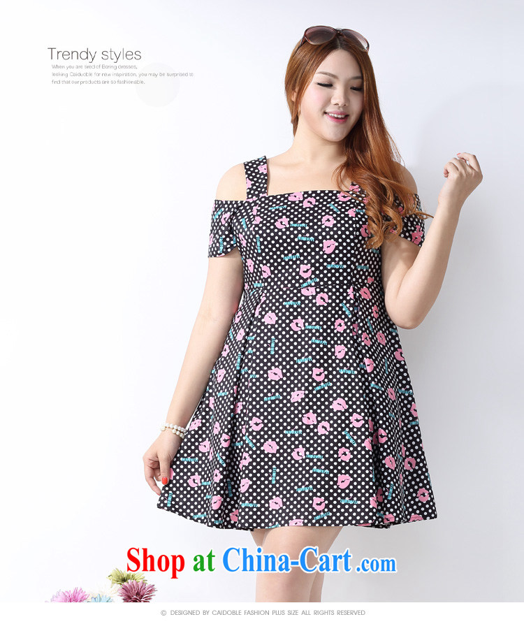 The multi-po-XL female Korean version 2015 spring and summer new, thick lips MM stamp duty a field for your shoulders the Point short-sleeved dresses female Q 1071 black 5 XL pictures, price, brand platters! Elections are good character, the national distribution, so why buy now enjoy more preferential! Health