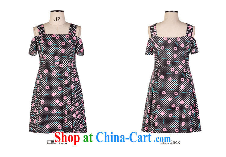 The multi-po-XL female Korean version 2015 spring and summer new, thick lips MM stamp duty a field for your shoulders the Point short-sleeved dresses female Q 1071 black 5 XL pictures, price, brand platters! Elections are good character, the national distribution, so why buy now enjoy more preferential! Health