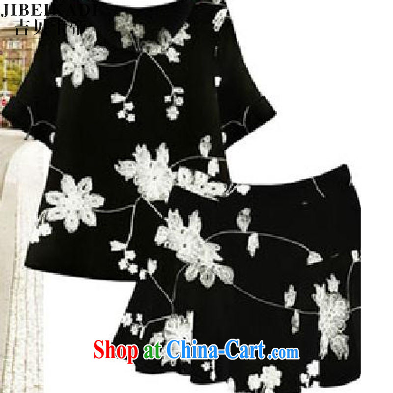 The Bekaa in Dili is the XL women mm thick summer shorts dresses on European and American sister beauty graphics thin skirt 6072 black 4XL, Bekaa in Dili (JIBEIKADI), shopping on the Internet