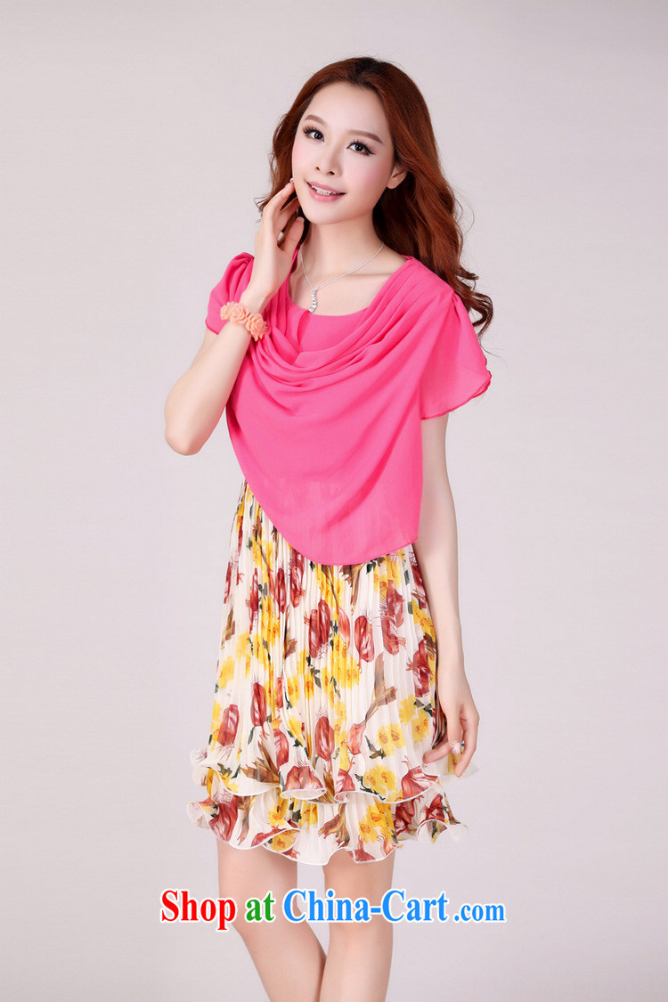 Iraq, the 2015 summer new, larger female dresses Summer Snow woven short-sleeved stacks thick mm thick sister 2107 rose red XL pictures, price, brand platters! Elections are good character, the national distribution, so why buy now enjoy more preferential! Health