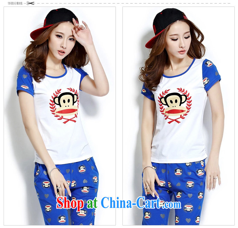 Skirt color GE 2015 loose short-sleeved T-shirt girls 7 beauty salon video thin sport and leisure package summer 1804 light blue L pictures, price, brand platters! Elections are good character, the national distribution, so why buy now enjoy more preferential! Health