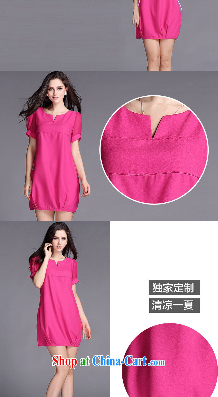 In short, will be the 2015 summer new Korean simple yet elegant larger graphics thin beauty short-sleeved thick mm dresses female J 779 by red 4 XL pictures, price, brand platters! Elections are good character, the national distribution, so why buy now enjoy more preferential! Health