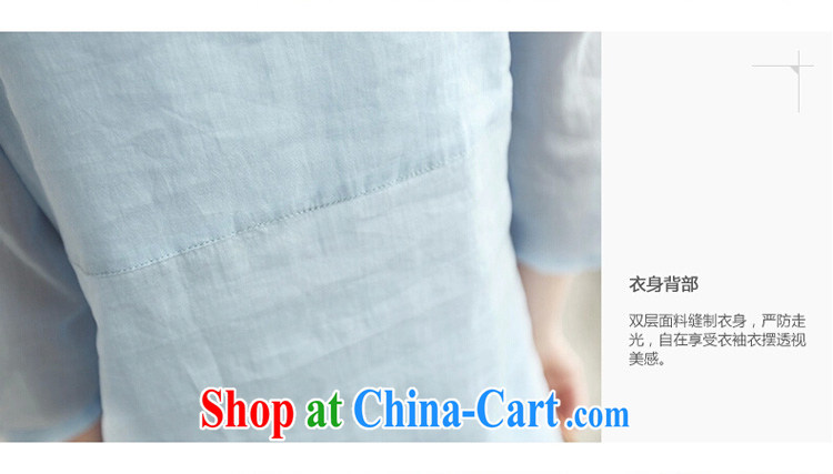 FGAFG larger female 2015 cotton Ma mm thick 7 cuffs loose A-shirt cotton the thick sister T-shirt blue XXXXL pictures, price, brand platters! Elections are good character, the national distribution, so why buy now enjoy more preferential! Health