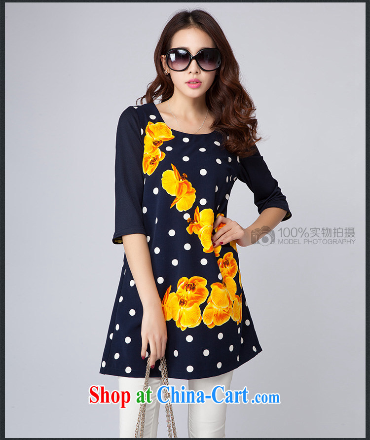 Yu-wei SIA 2015 spring and summer new products, female wave point-floral dresses Korean minimalist atmospheric graphics thin cotton the dresses girls T-shirt, white point 4 XL (165 - 180 ) jack pictures, price, brand platters! Elections are good character, the national distribution, so why buy now enjoy more preferential! Health