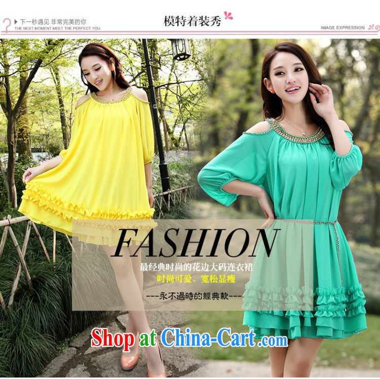 The Zaytun Unit, summer 2015 stylish Korean loose the fat and women sense of your shoulders in snow cuff woven 100 hem dresses S 2537 #blue-green 4 XL pictures, price, brand platters! Elections are good character, the national distribution, so why buy now enjoy more preferential! Health