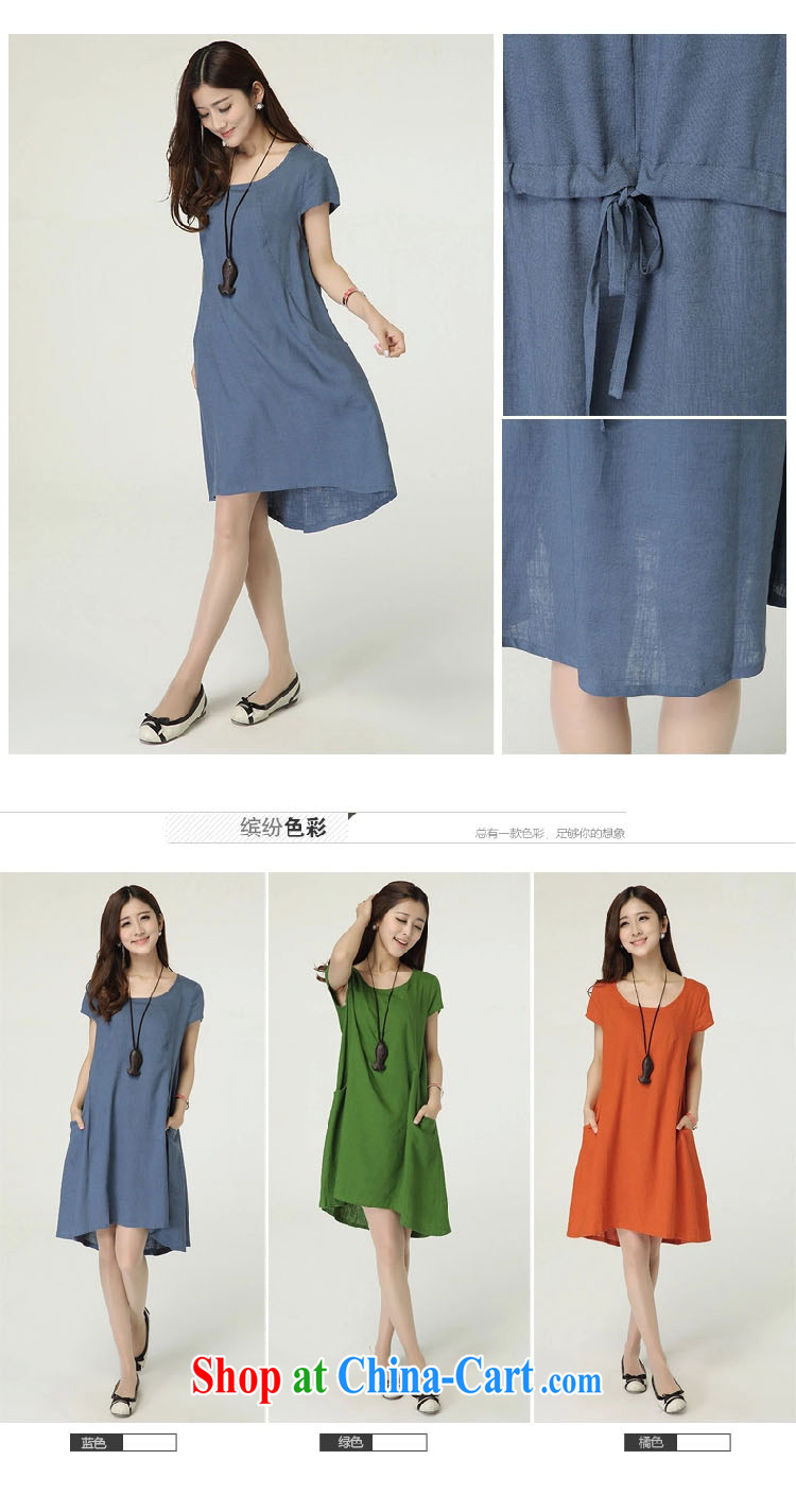 GE, Elizabeth's summer 2015 New, and indeed increase, female loose linen dresses cotton the skirt LYC 032 green XXL pictures, price, brand platters! Elections are good character, the national distribution, so why buy now enjoy more preferential! Health