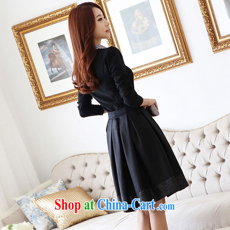 Van Gogh 倲 2015 spring female new Korean edition dolls for cultivating aura long-sleeved dresses M 1151 photo color L, Van Gogh 倲 FanDong ( ), and shopping on the Internet