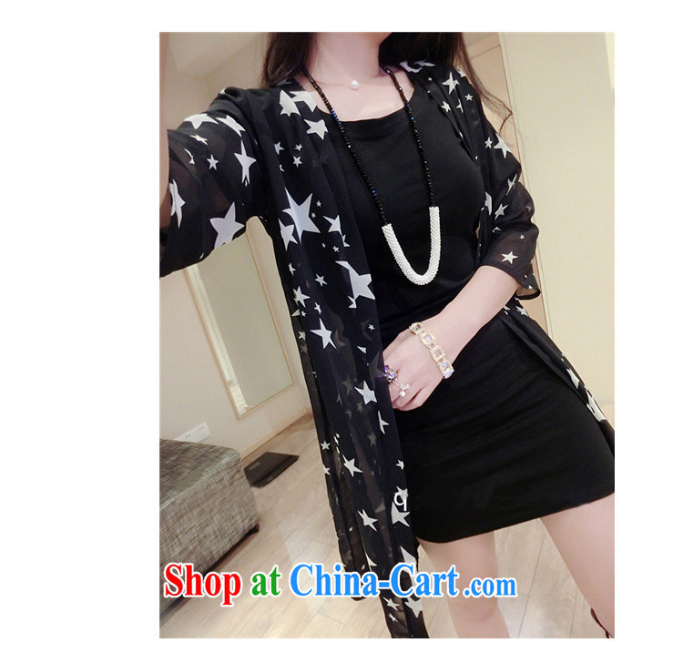 The sea 2015 summer new, long, large, female stretch sexy Web yarn 7 cuff cardigan shirt female hood T-shirt 9012 white XXXL pictures, price, brand platters! Elections are good character, the national distribution, so why buy now enjoy more preferential! Health