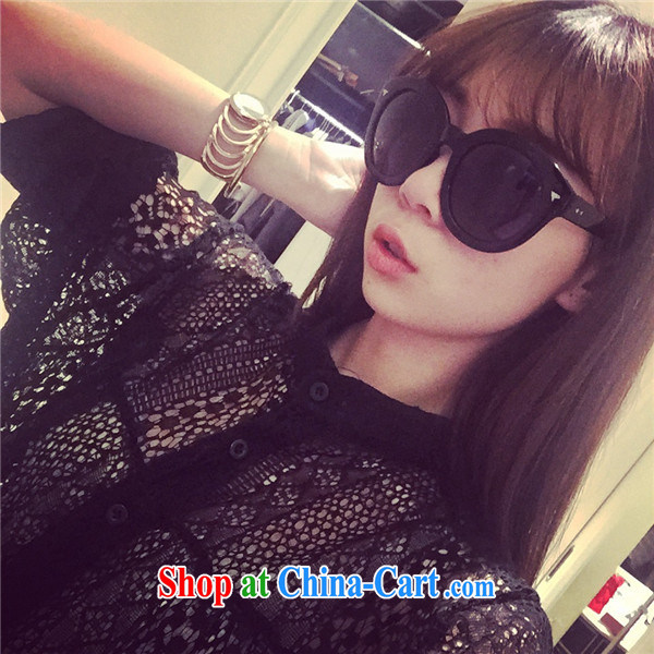 The sea 2015 summer new large, female, long Openwork lace skirt and indeed the long-sleeved T-shirt dress girl, jacket 9005 black XXXL pictures, price, brand platters! Elections are good character, the national distribution, so why buy now enjoy more preferential! Health