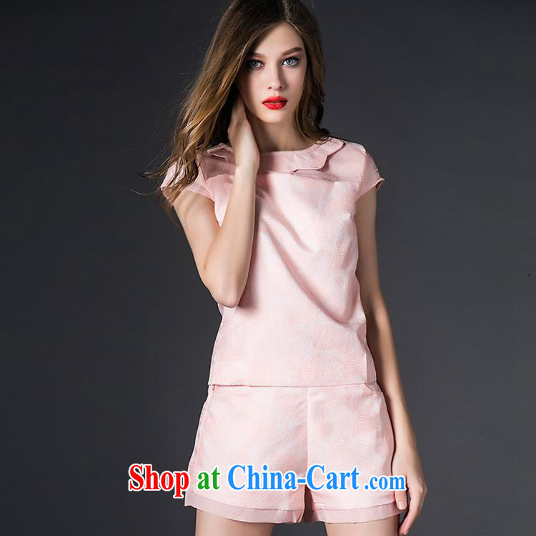 Hamilton's summer new European site female Big dolls for pink short-sleeved shirt T-shirt + shorts set female pink L pictures, price, brand platters! Elections are good character, the national distribution, so why buy now enjoy more preferential! Health