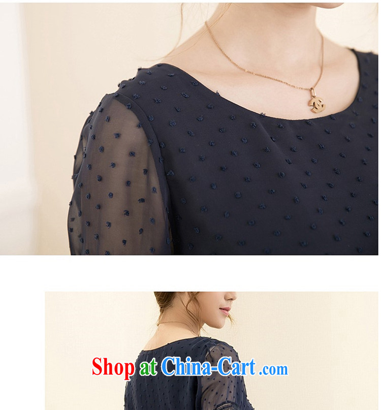 Huan Zhu Ge Ge Ge 2015 larger female summer new Ethnic Wind thick MM cultivating graphics thin biological air cuff lace stitching T-shirt snow woven shirts 1505 BMW blue 3 XL pictures, price, brand platters! Elections are good character, the national distribution, so why buy now enjoy more preferential! Health