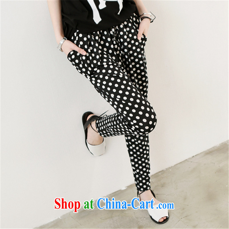 Women of 2015 workshop on the European site summer New Wave, loose the code back in casual pants, pants a Soft High stretch thick mm summer is indeed the greater the Point Package 4 XL recommendations 165 - 180 jack, female square (SUNVFANG), and, on-line shopping