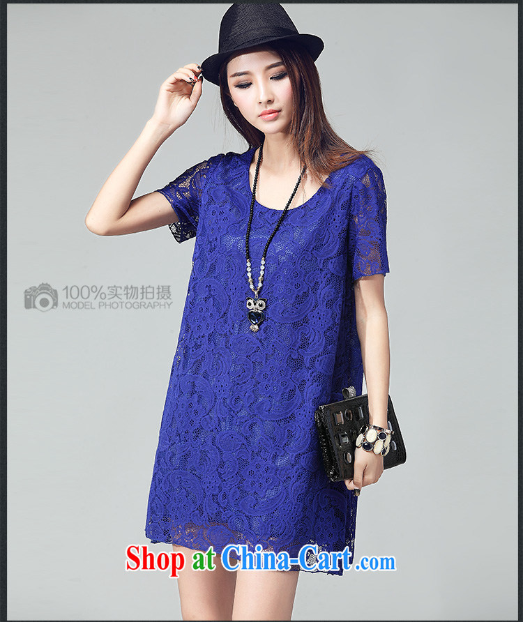 The Cloud, the Fuwa, female 2015 summer new short-sleeved lace thick mm video thin Korean dress 32 pink XXL pictures, price, brand platters! Elections are good character, the national distribution, so why buy now enjoy more preferential! Health