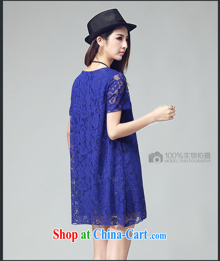 The Cloud, the Fuwa, female 2015 summer new short-sleeved lace thick mm video thin Korean dress 32 pink XXL pictures, price, brand platters! Elections are good character, the national distribution, so why buy now enjoy more preferential! Health