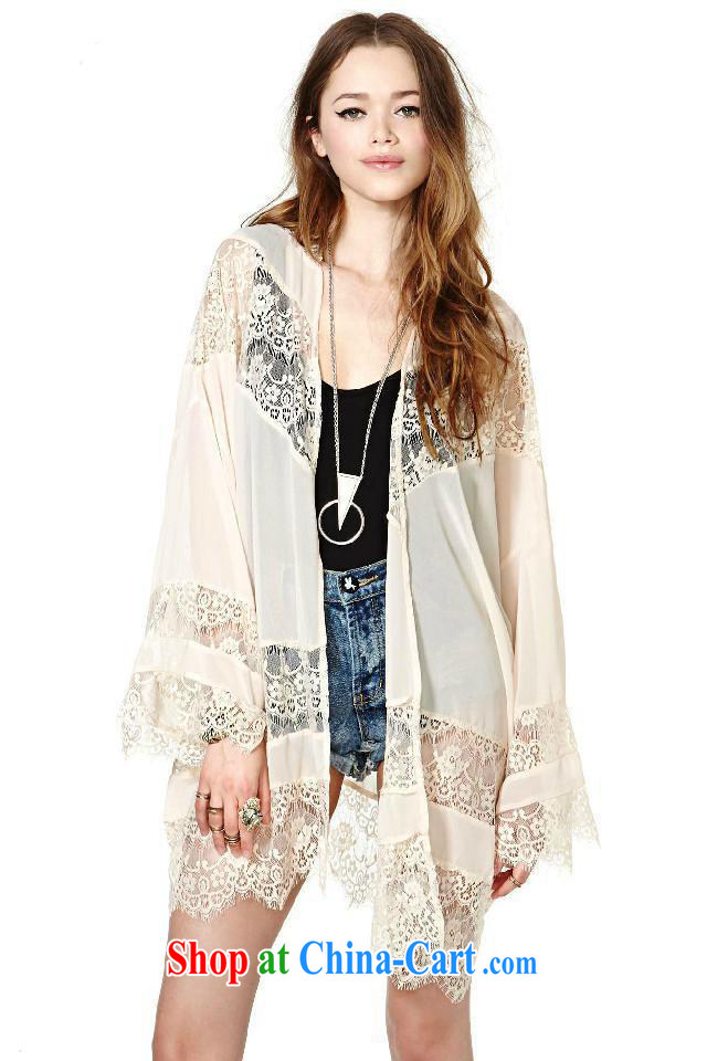 Surplus snow, Europe 2015 the lace hook take Openwork stitching snow woven jacket cardigan kimono shawl #3317 apricot M pictures, price, brand platters! Elections are good character, the national distribution, so why buy now enjoy more preferential! Health