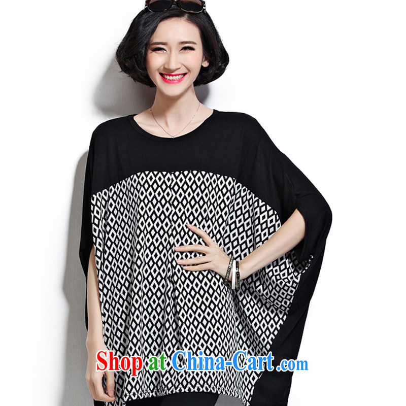 1000 double Yi Su-summer relaxed king size, comfortable and FAT and FAT MM short sleeve shirt T ZM 7155 diamond tread the Code, Code, 1000 double Yi Su, shopping on the Internet