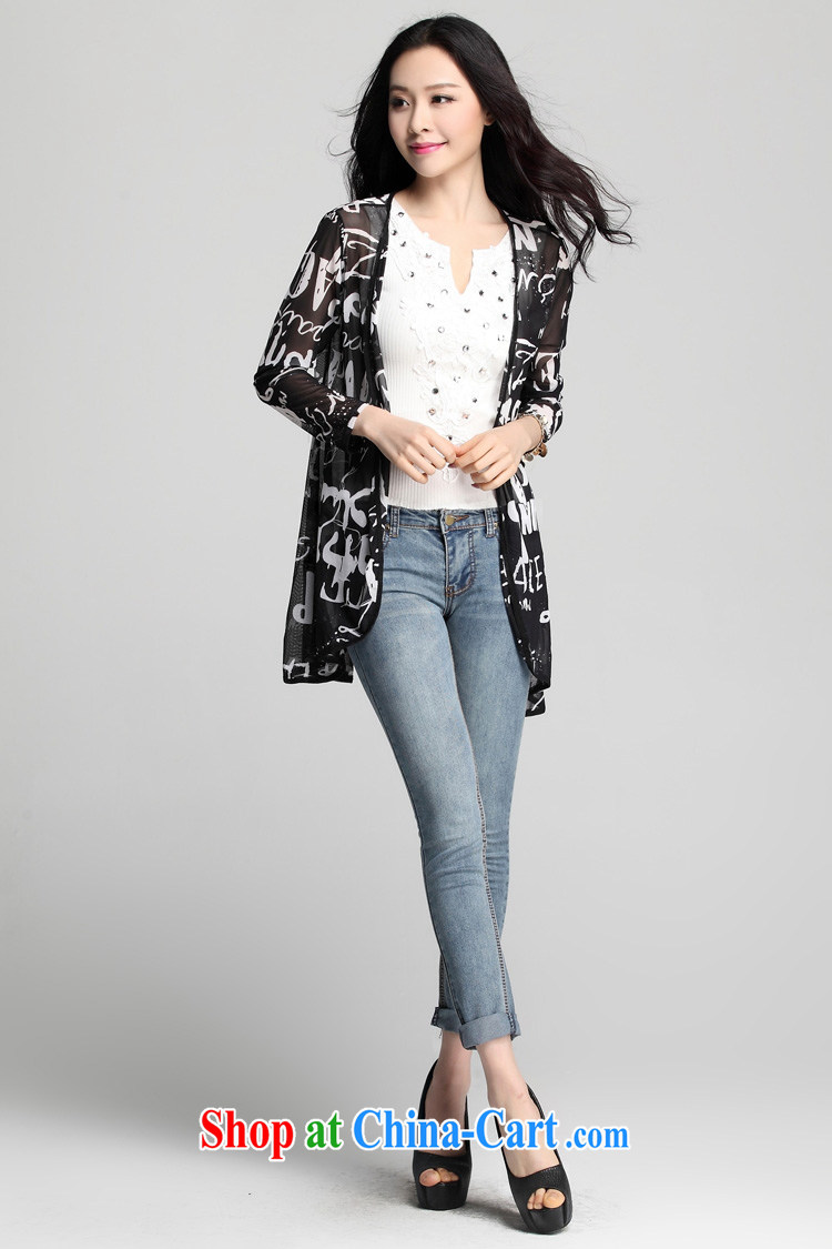 Convinced that drop-down icon (FEILATU) 2015 new Sun Yi Girls long-sleeved, long, the ground is a yarn cardigan, jacket shawl beach ultra-thin black XXXL pictures, price, brand platters! Elections are good character, the national distribution, so why buy now enjoy more preferential! Health