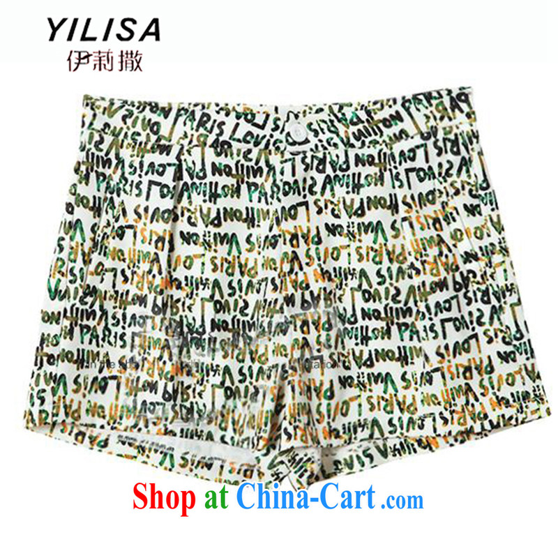 The YILISA indeed XL women mm thick summer new thick, graphics thin, cotton T pension a beauty shorts video thin two-piece load K 604 light green plus shorts XXXL, Ms. sub-Saharan (YILISA), online shopping